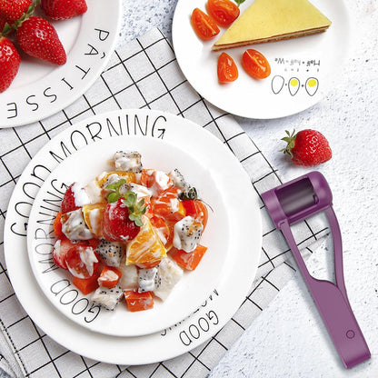 Grape Cutter for Toddlers 1-3,Grape Slicer for Toddlers Grape Cutter Tool Grape Slicer Kitchen Gadget for Kids' Lunch Accessories,Cherry Tomato & Strawberry Sandwich