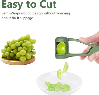 Grape Cutter for Toddlers 1-3,Grape Slicer for Toddlers Grape Cutter Tool Grape Slicer Kitchen Gadget for Kids' Lunch Accessories,Cherry Tomato & Strawberry Sandwich