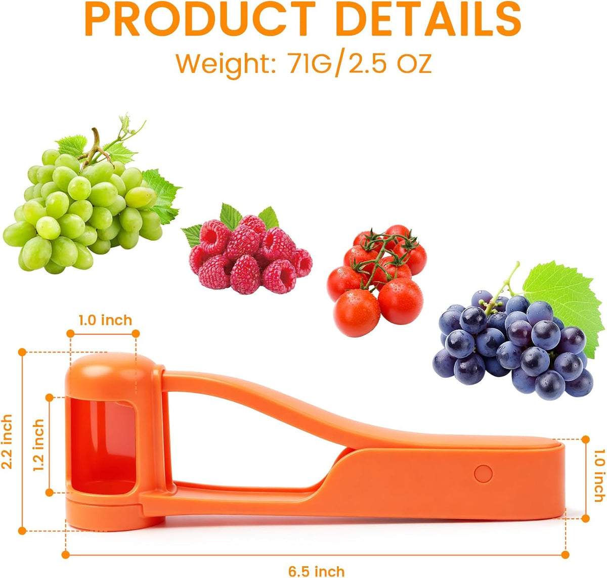 Grape Cutter for Toddlers 1-3,Grape Slicer for Toddlers Grape Cutter Tool Grape Slicer Kitchen Gadget for Kids' Lunch Accessories,Cherry Tomato & Strawberry Sandwich
