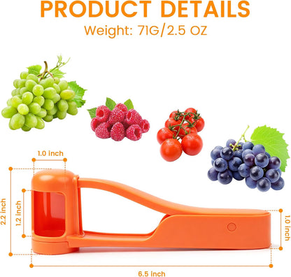 Grape Cutter for Toddlers 1-3,Grape Slicer for Toddlers Grape Cutter Tool Grape Slicer Kitchen Gadget for Kids' Lunch Accessories,Cherry Tomato & Strawberry Sandwich
