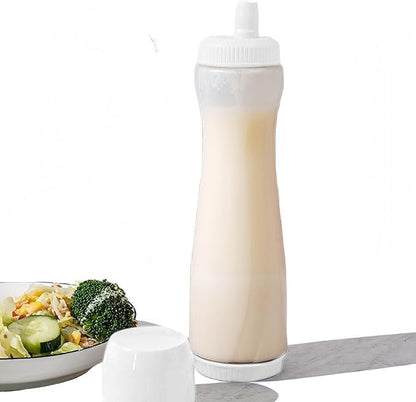 White Pancake Pen, Batter Squeeze Bottle with Flow-Control Valve