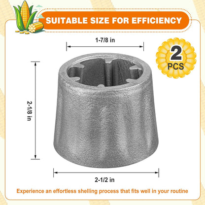 2 Pcs Hand Dry Corn Sheller Corn Cob Stripper Tool Kernel Remover