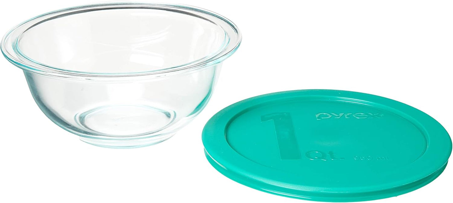 Smart Essentials Glass Bowls with Plastic Lids, 8-Piece Set