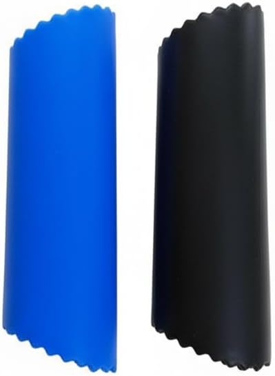 Garlic Peeler Set – 2 Pack Silicone Tube Rollers (Blue & Black) | Quickly Peel Garlic Cloves Without Mess | Food-Grade, Odor-Free, Dishwasher Safe Kitchen Tool