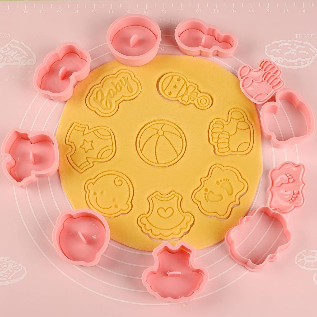 Animal Cookie Cutters With Plunger Stamps,8 Pcs 3D Animal Cookie Cutters | Animal Embossing Cutters for Biscuit Fondant Cheese Baking Molds