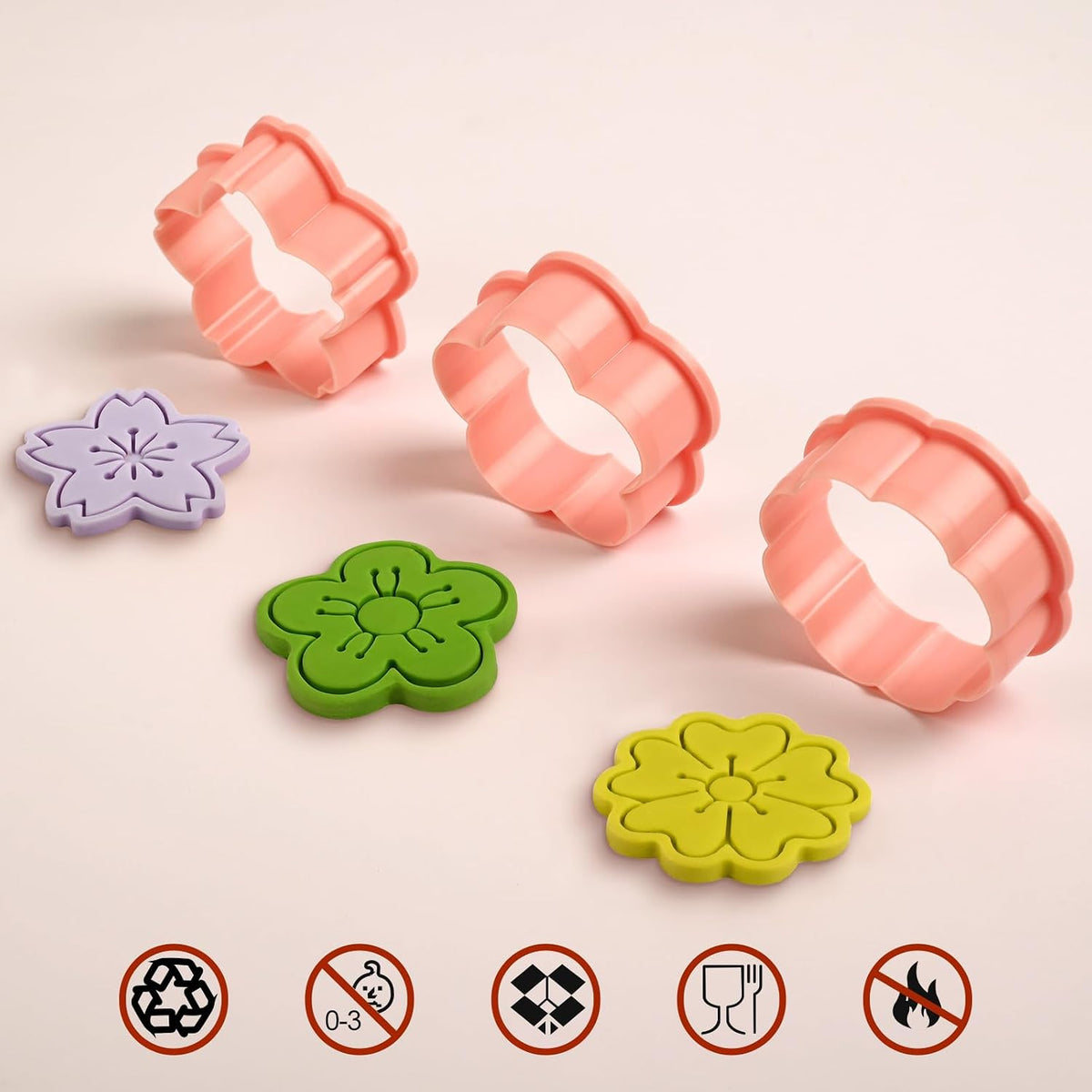 Animal Cookie Cutters With Plunger Stamps,8 Pcs 3D Animal Cookie Cutters | Animal Embossing Cutters for Biscuit Fondant Cheese Baking Molds