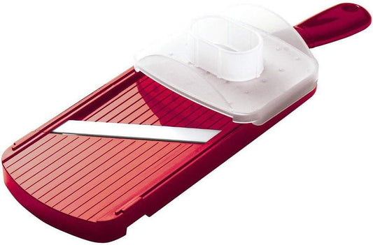 Double-Edged Ceramic Mandoline – Ultra-Sharp 1.5mm Precision Slicer | Double-Edged Mandoline Slicer: 3.5" Ceramic Blade for Fast, Two-Way 1.5mm Slicing with Safety Handguard Included