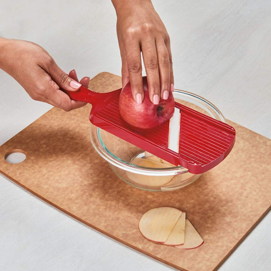 Double-Edged Ceramic Mandoline – Ultra-Sharp 1.5mm Precision Slicer | Double-Edged Mandoline Slicer: 3.5" Ceramic Blade for Fast, Two-Way 1.5mm Slicing with Safety Handguard Included