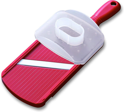 Double-Edged Ceramic Mandoline – Ultra-Sharp 1.5mm Precision Slicer | Double-Edged Mandoline Slicer: 3.5" Ceramic Blade for Fast, Two-Way 1.5mm Slicing with Safety Handguard Included