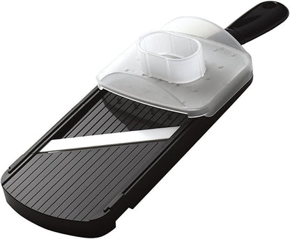 Double-Edged Ceramic Mandoline – Ultra-Sharp 1.5mm Precision Slicer | Double-Edged Mandoline Slicer: 3.5" Ceramic Blade for Fast, Two-Way 1.5mm Slicing with Safety Handguard Included