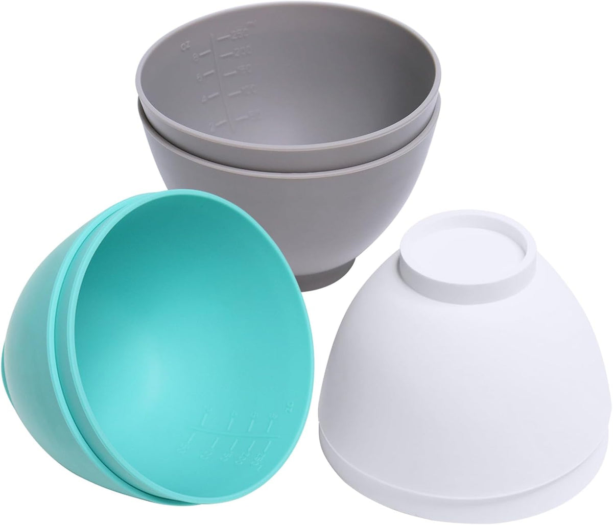 Silicone Mixing Bowl with Face Mask Brushes, 5PCS