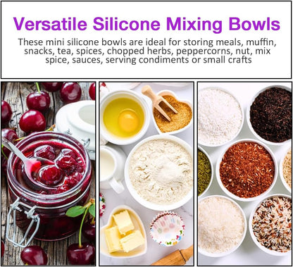 Silicone Mixing Bowl with Face Mask Brushes, 5PCS