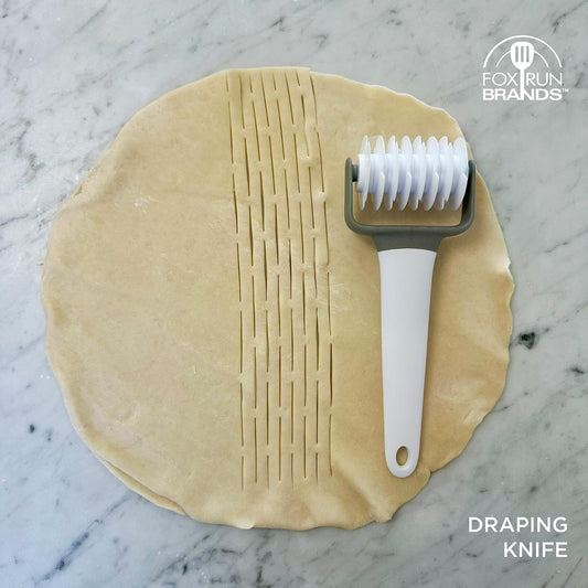 Fox Run Pastry and Pasta Wheels, Set of 5 Dough Roller Cutter Tools | Easy To Use & Dishwasher Safe Wheel Pastry Cutters | Cut Different Shapes Of Homemade Pasta | Fun Dough Cutters For Baking
