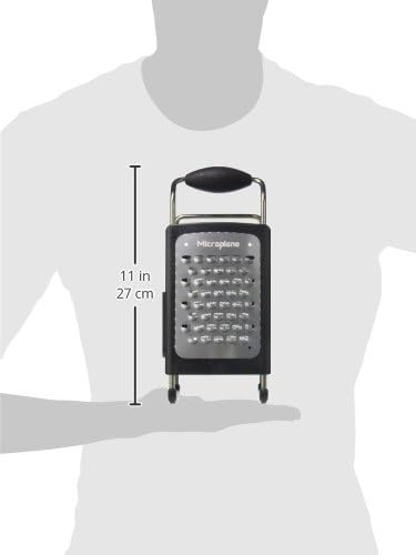 Four Sided Stainless Steel Ultra-Sharp Multi-Purpose Box Grater - Slicer, Fine, Ribbon, and Extra Coarse Blade Styles