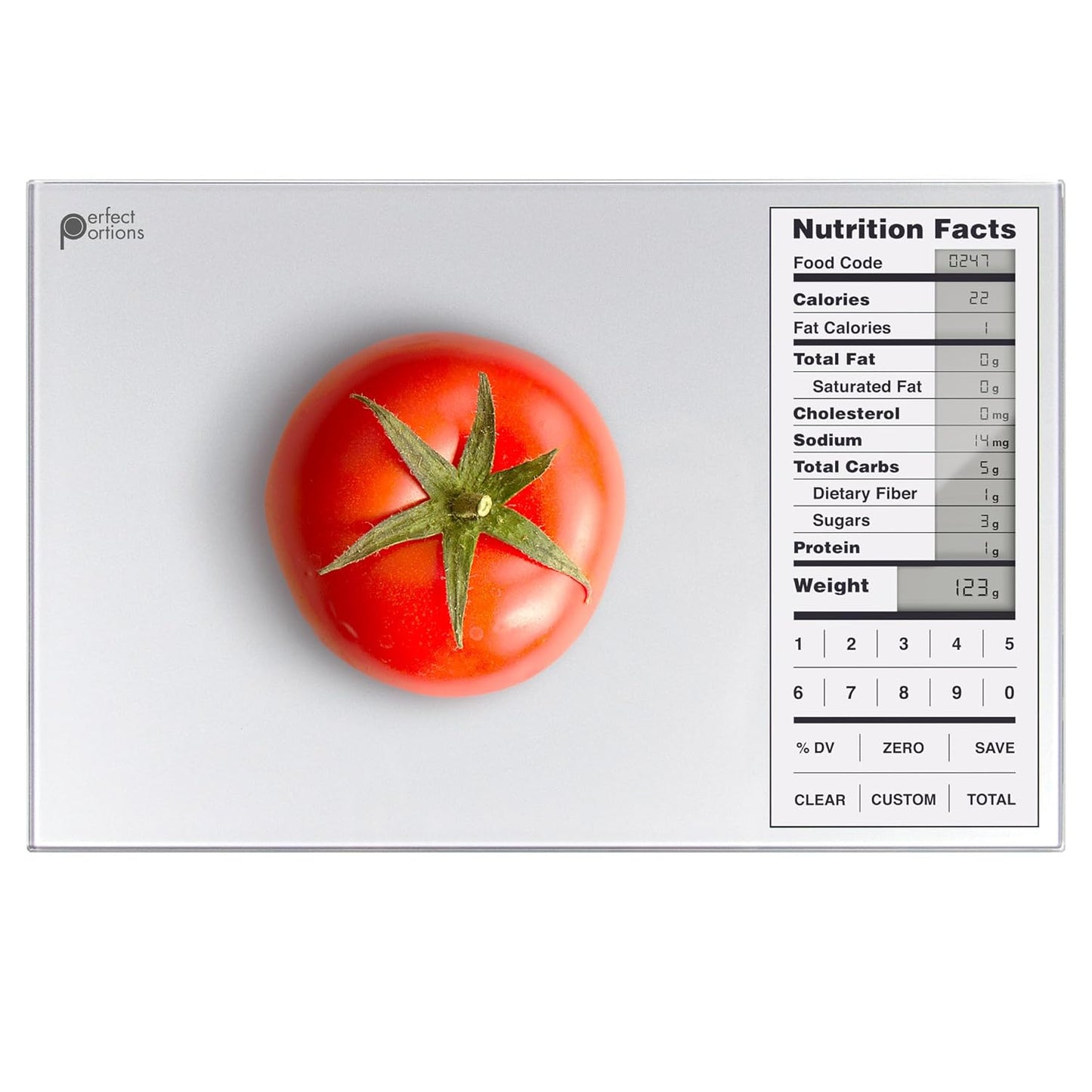 Nutrition Food Scale for Meal Planning and Portion Control with Food Code Booklet & App (Non-Connected, Non-Backlit Model)