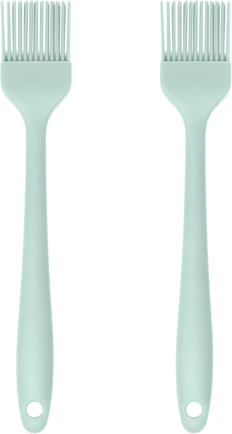Silicone Small Basting and Pastry Brushes - Pastel Pink - 2-Pack