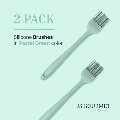 Silicone Small Basting and Pastry Brushes - Pastel Pink - 2-Pack