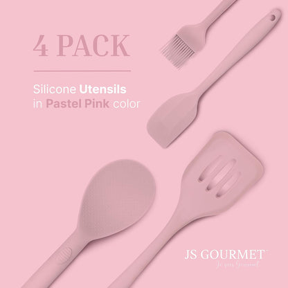 Silicone Small Basting and Pastry Brushes - Pastel Pink - 2-Pack