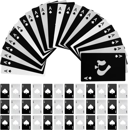 40Pcs Ace of Spades Bottle Openers, Poker Card Bottle Openers Portable Stainless Steel Can Opener Credit Card Size Beer Bottles Can Cap Opener for Wallet Pocket Wedding Party Good Gift
