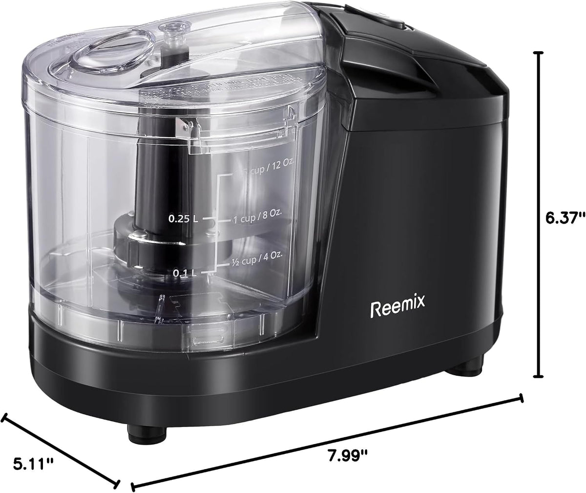 1.5-Cup One-Touch Electric Food Chopper, 100W Mini Food Processor Meat Grinder, Mix, Chop, Mince and Blend Vegetables, Fruits, Nuts, Meats, Stainless Steel Blade (Red)