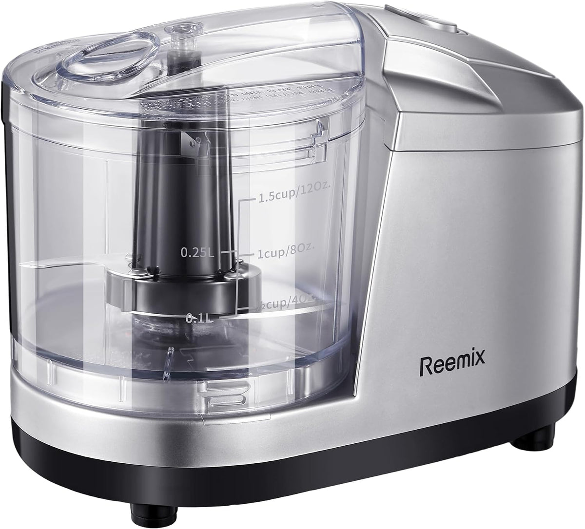 1.5-Cup One-Touch Electric Food Chopper, 100W Mini Food Processor Meat Grinder, Mix, Chop, Mince and Blend Vegetables, Fruits, Nuts, Meats, Stainless Steel Blade (Red)