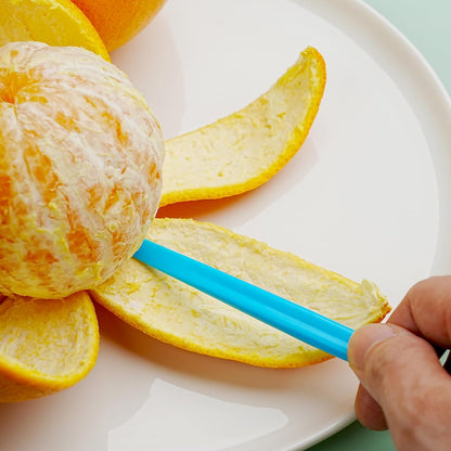 6 Orange Peeler Set Orange Peeler Easy Open Citrus Lemon Citrus Peeler Cutter Vegetable Slicer Fruit Tools Kitchen Gadgets(Neon Bright Color)