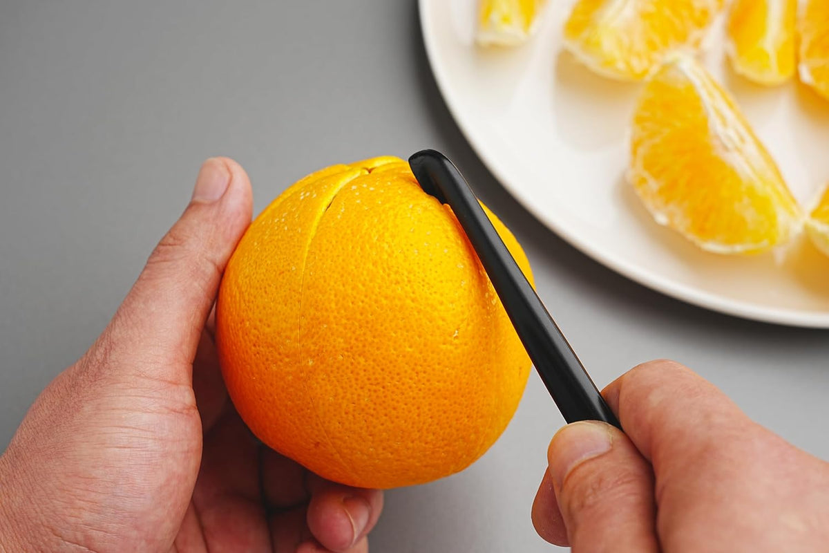 6 Orange Peeler Set Orange Peeler Easy Open Citrus Lemon Citrus Peeler Cutter Vegetable Slicer Fruit Tools Kitchen Gadgets(Neon Bright Color)