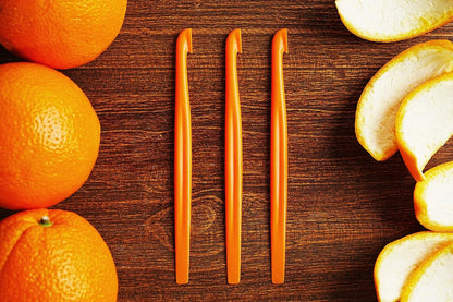 6 Orange Peeler Set Orange Peeler Easy Open Citrus Lemon Citrus Peeler Cutter Vegetable Slicer Fruit Tools Kitchen Gadgets(Neon Bright Color)