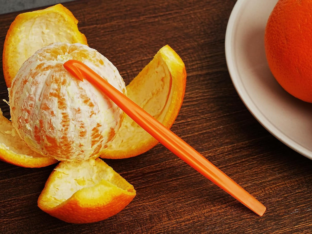 6 Orange Peeler Set Orange Peeler Easy Open Citrus Lemon Citrus Peeler Cutter Vegetable Slicer Fruit Tools Kitchen Gadgets(Neon Bright Color)