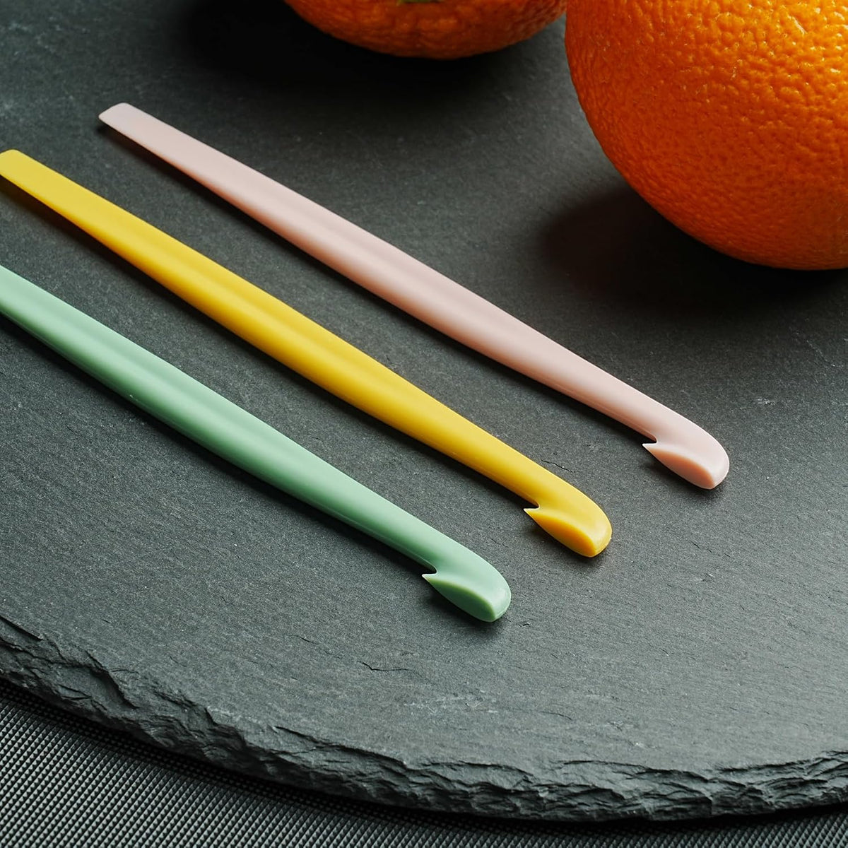 6 Orange Peeler Set Orange Peeler Easy Open Citrus Lemon Citrus Peeler Cutter Vegetable Slicer Fruit Tools Kitchen Gadgets(Neon Bright Color)