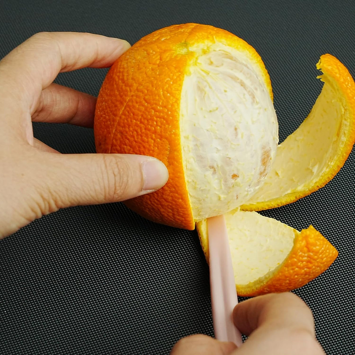 6 Orange Peeler Set Orange Peeler Easy Open Citrus Lemon Citrus Peeler Cutter Vegetable Slicer Fruit Tools Kitchen Gadgets(Neon Bright Color)