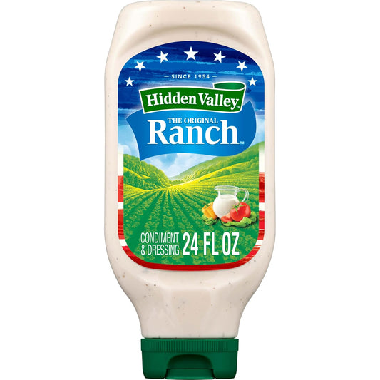 Original Ranch Condiment and Dressing, Easy Squeeze Bottle, 24 Fl Oz (Package May Vary)