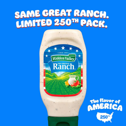 Original Ranch Condiment and Dressing, Easy Squeeze Bottle, 24 Fl Oz (Package May Vary)