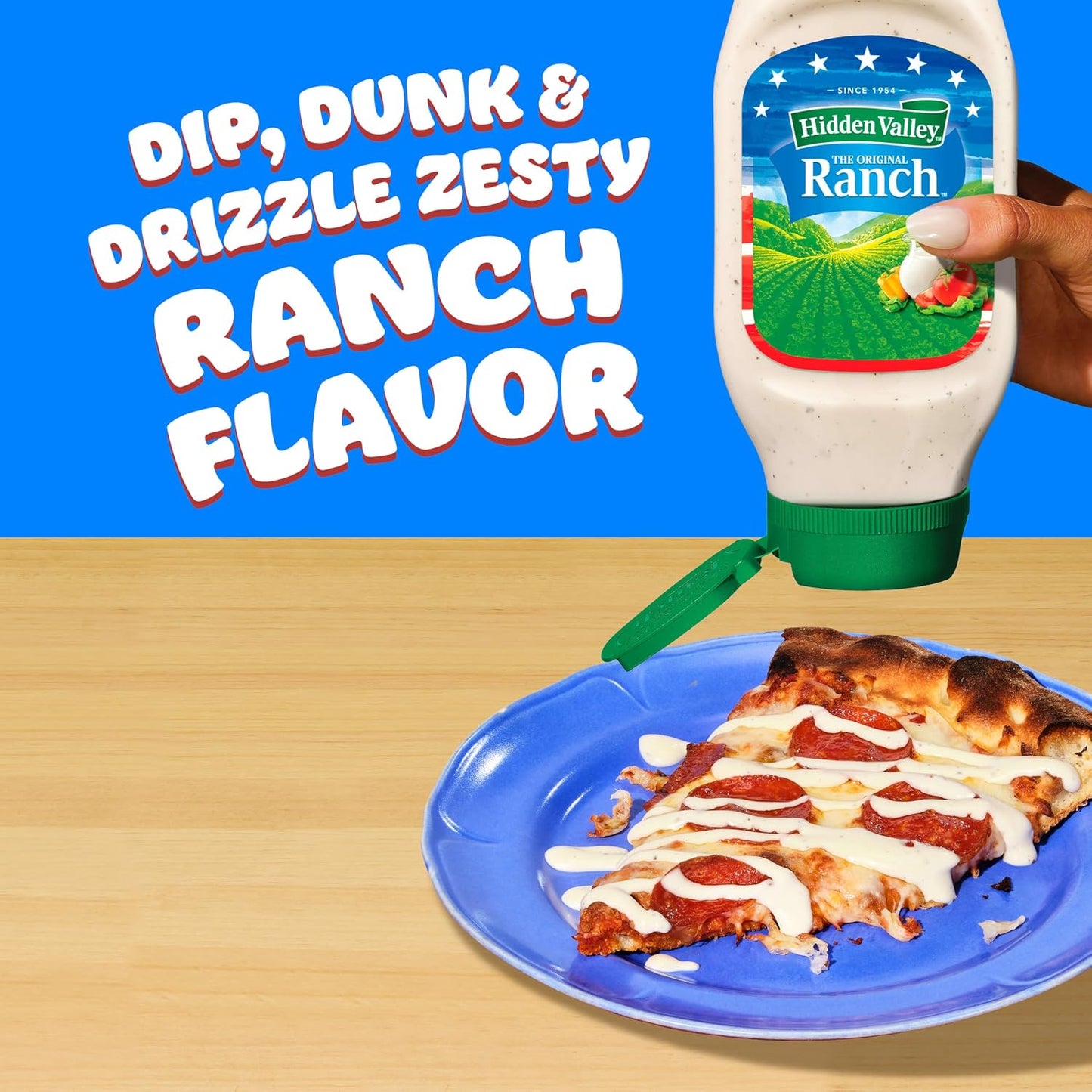 Original Ranch Condiment and Dressing, Easy Squeeze Bottle, 24 Fl Oz (Package May Vary)
