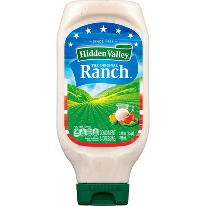 Original Ranch Condiment and Dressing, Easy Squeeze Bottle, 24 Fl Oz (Package May Vary)