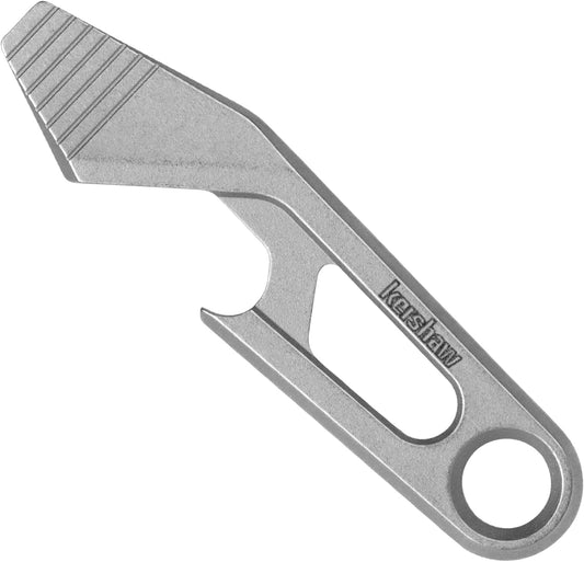 Kershaw Recap Multi-Tool, Stainless Steel | EDC Multi-Tool with Bottle Opener, Pry Bar, And Flathead Screwdriver Tip, Integrated Lanyard Hole, For Key Ring & Daily Carry
