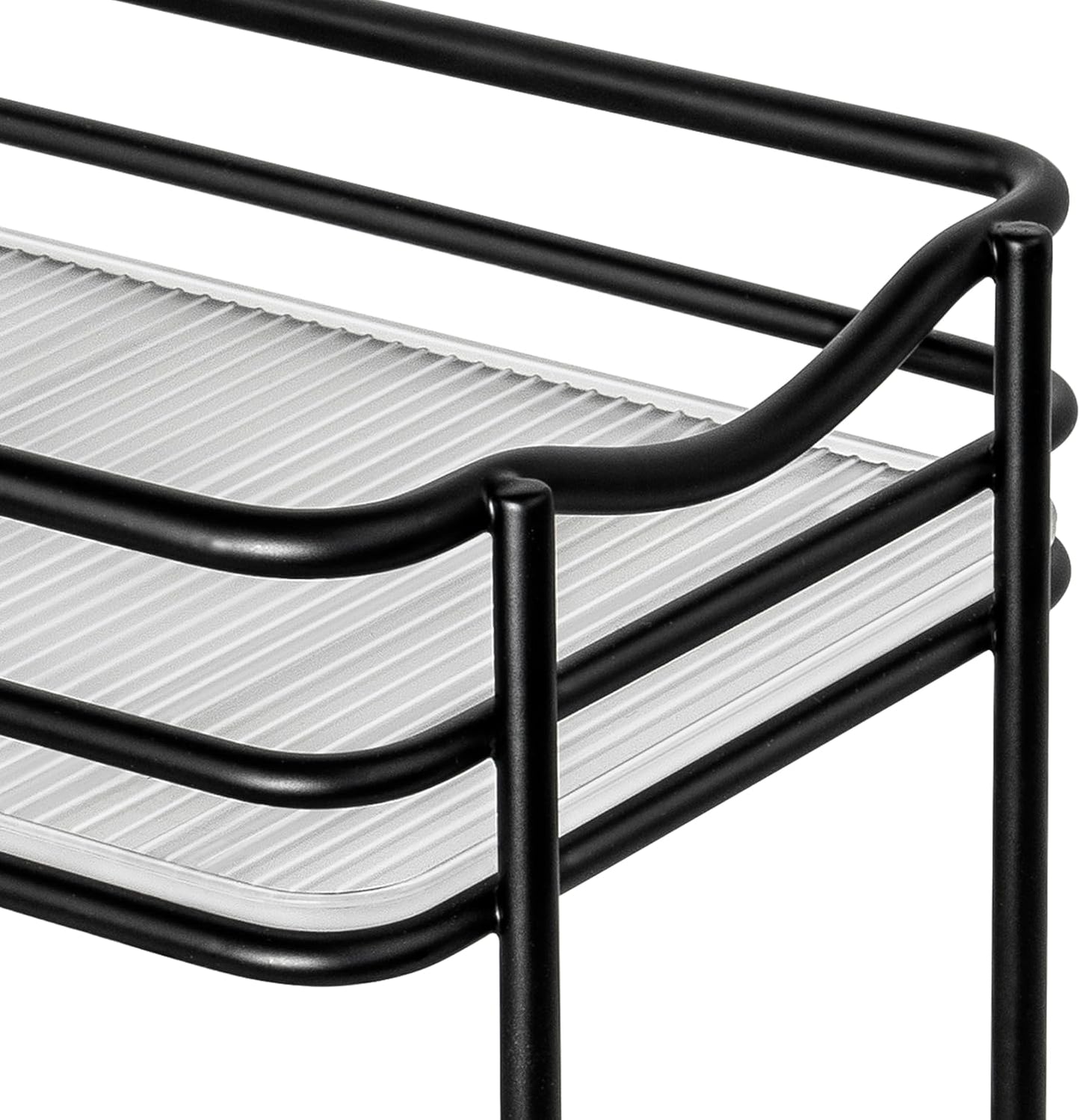 ® Pull Out Spice Organization for Cabinets - 4-3/8 inch Wide – Spice Rack for Inside Cabinets, Slide Out Spice Rack Organizer for cabinet – Pull Out Spice Rack, Sliding 2 Tier Chrome