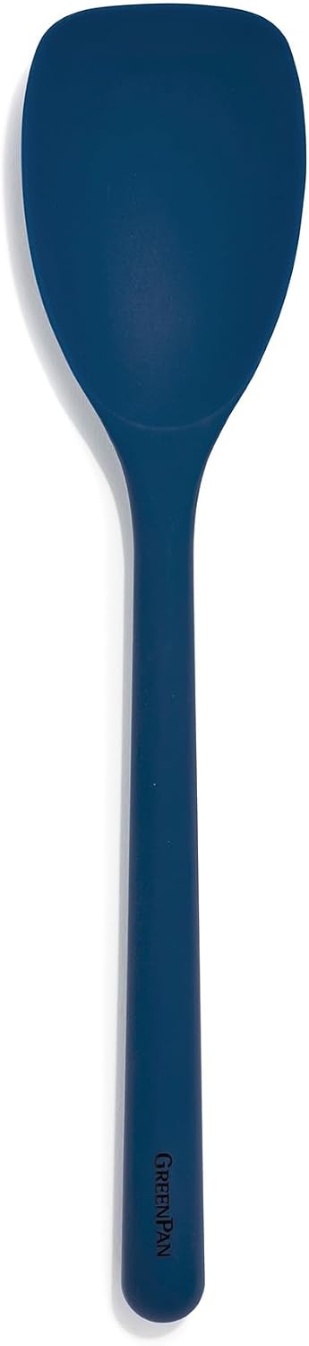 Silicone Ladle, Soup Mixing Stirring Serving, Cooking Kitchen Utensil, Flexible Rubber Nonstick Cookware, Rigid Steel Core, Heat-Resistant, Anti-Slip Handle, BPA-Free, Dishwasher Safe, Gray
