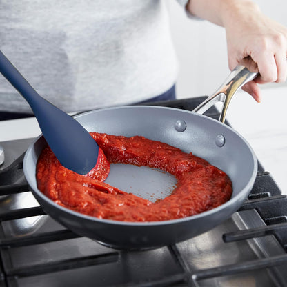 Silicone Ladle, Soup Mixing Stirring Serving, Cooking Kitchen Utensil, Flexible Rubber Nonstick Cookware, Rigid Steel Core, Heat-Resistant, Anti-Slip Handle, BPA-Free, Dishwasher Safe, Gray
