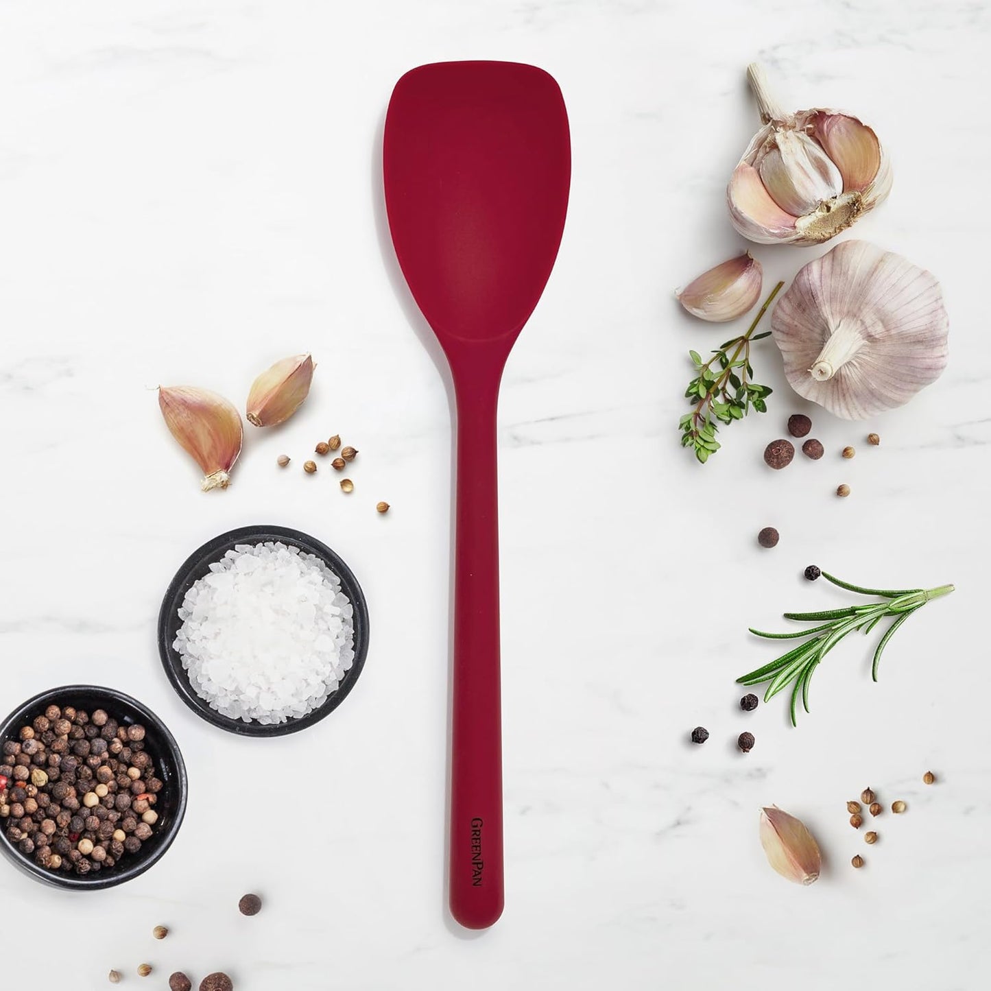 Silicone Ladle, Soup Mixing Stirring Serving, Cooking Kitchen Utensil, Flexible Rubber Nonstick Cookware, Rigid Steel Core, Heat-Resistant, Anti-Slip Handle, BPA-Free, Dishwasher Safe, Gray