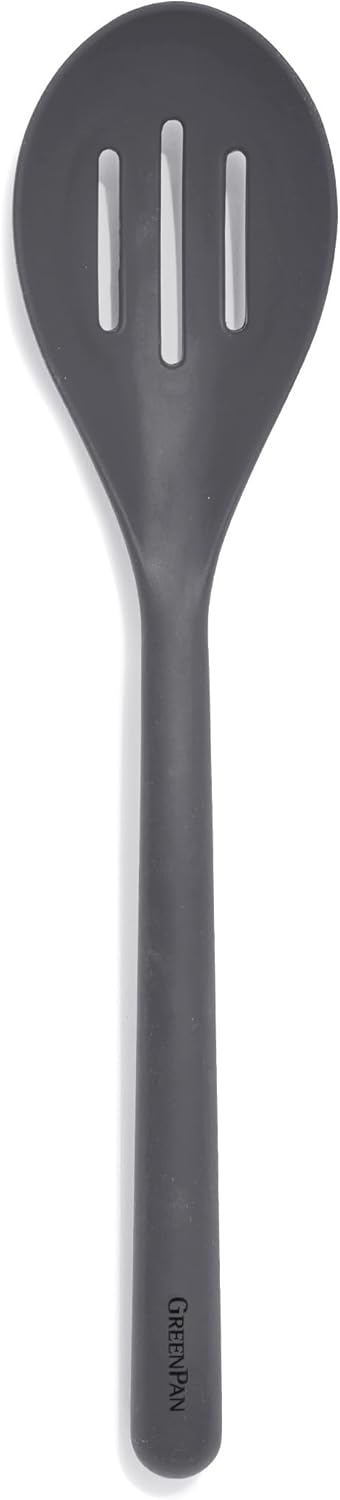 Silicone Ladle, Soup Mixing Stirring Serving, Cooking Kitchen Utensil, Flexible Rubber Nonstick Cookware, Rigid Steel Core, Heat-Resistant, Anti-Slip Handle, BPA-Free, Dishwasher Safe, Gray
