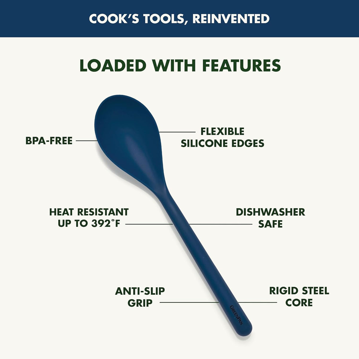 Silicone Ladle, Soup Mixing Stirring Serving, Cooking Kitchen Utensil, Flexible Rubber Nonstick Cookware, Rigid Steel Core, Heat-Resistant, Anti-Slip Handle, BPA-Free, Dishwasher Safe, Gray