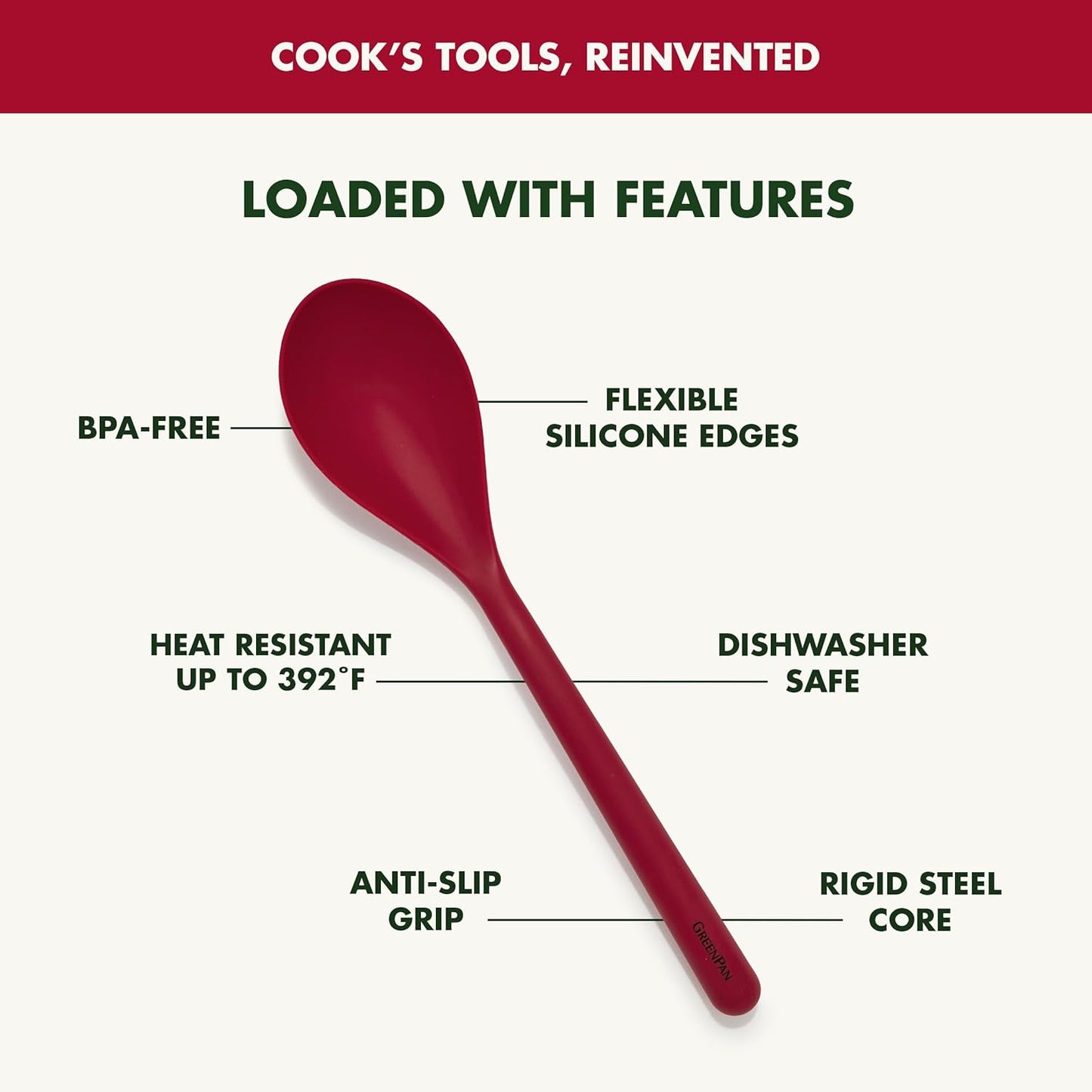 Silicone Ladle, Soup Mixing Stirring Serving, Cooking Kitchen Utensil, Flexible Rubber Nonstick Cookware, Rigid Steel Core, Heat-Resistant, Anti-Slip Handle, BPA-Free, Dishwasher Safe, Gray