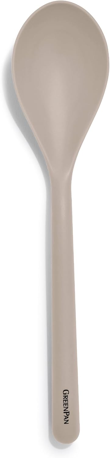 Silicone Ladle, Soup Mixing Stirring Serving, Cooking Kitchen Utensil, Flexible Rubber Nonstick Cookware, Rigid Steel Core, Heat-Resistant, Anti-Slip Handle, BPA-Free, Dishwasher Safe, Gray