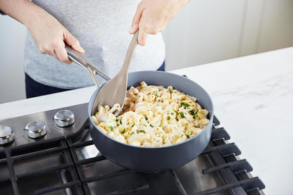 Silicone Ladle, Soup Mixing Stirring Serving, Cooking Kitchen Utensil, Flexible Rubber Nonstick Cookware, Rigid Steel Core, Heat-Resistant, Anti-Slip Handle, BPA-Free, Dishwasher Safe, Gray