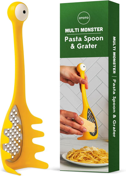 Grater - Stainless Steel, BPA Free, Dishwasher Safe, Fun Kitchen Gadget, Vegetable Shredder, Cute Kitchen Gifts & Accessories (Pepito Gnome Grater, Red)