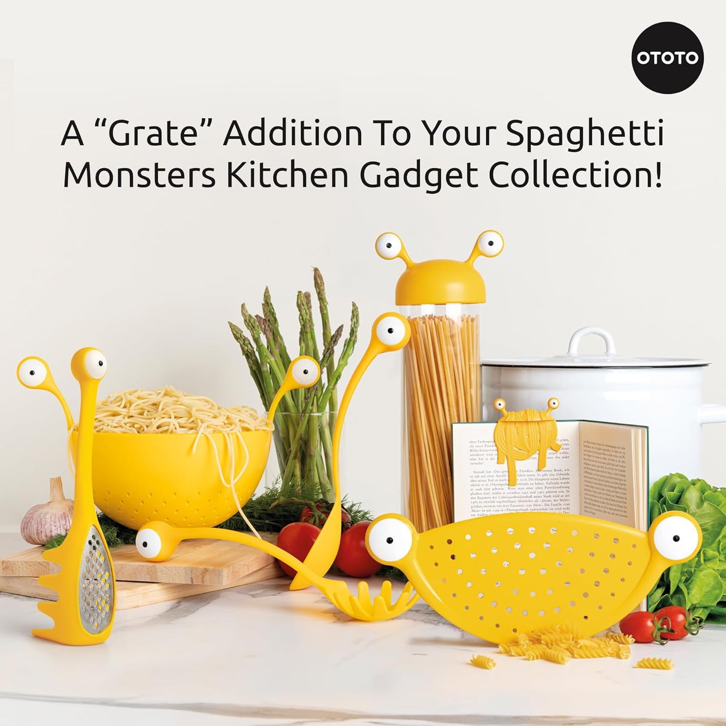 Grater - Stainless Steel, BPA Free, Dishwasher Safe, Fun Kitchen Gadget, Vegetable Shredder, Cute Kitchen Gifts & Accessories (Pepito Gnome Grater, Red)