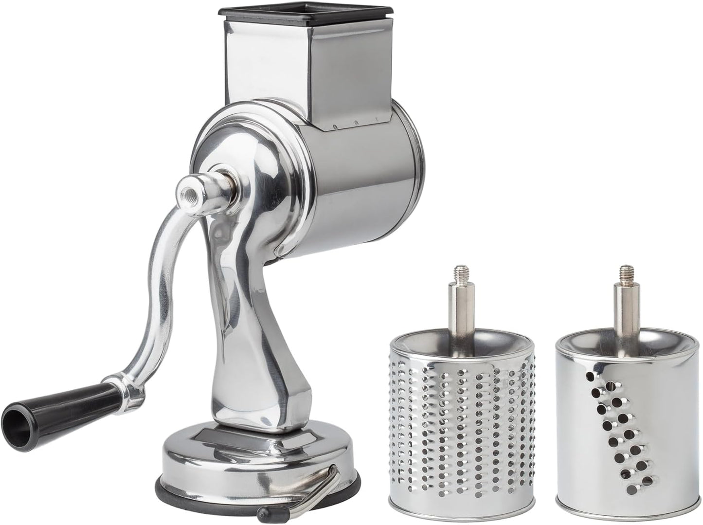 Cheese Grater with Suction-Base and 2 Drums, The Italian Market Original since 1906 | Cheese Grater with Suction Base and 2 Drums, Italian Market Original