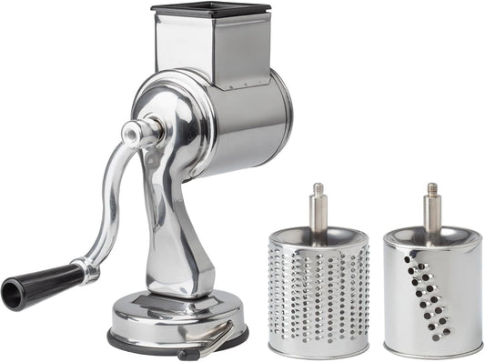 Cheese Grater with Suction-Base and 2 Drums, The Italian Market Original since 1906 | Cheese Grater with Suction Base and 2 Drums, Italian Market Original