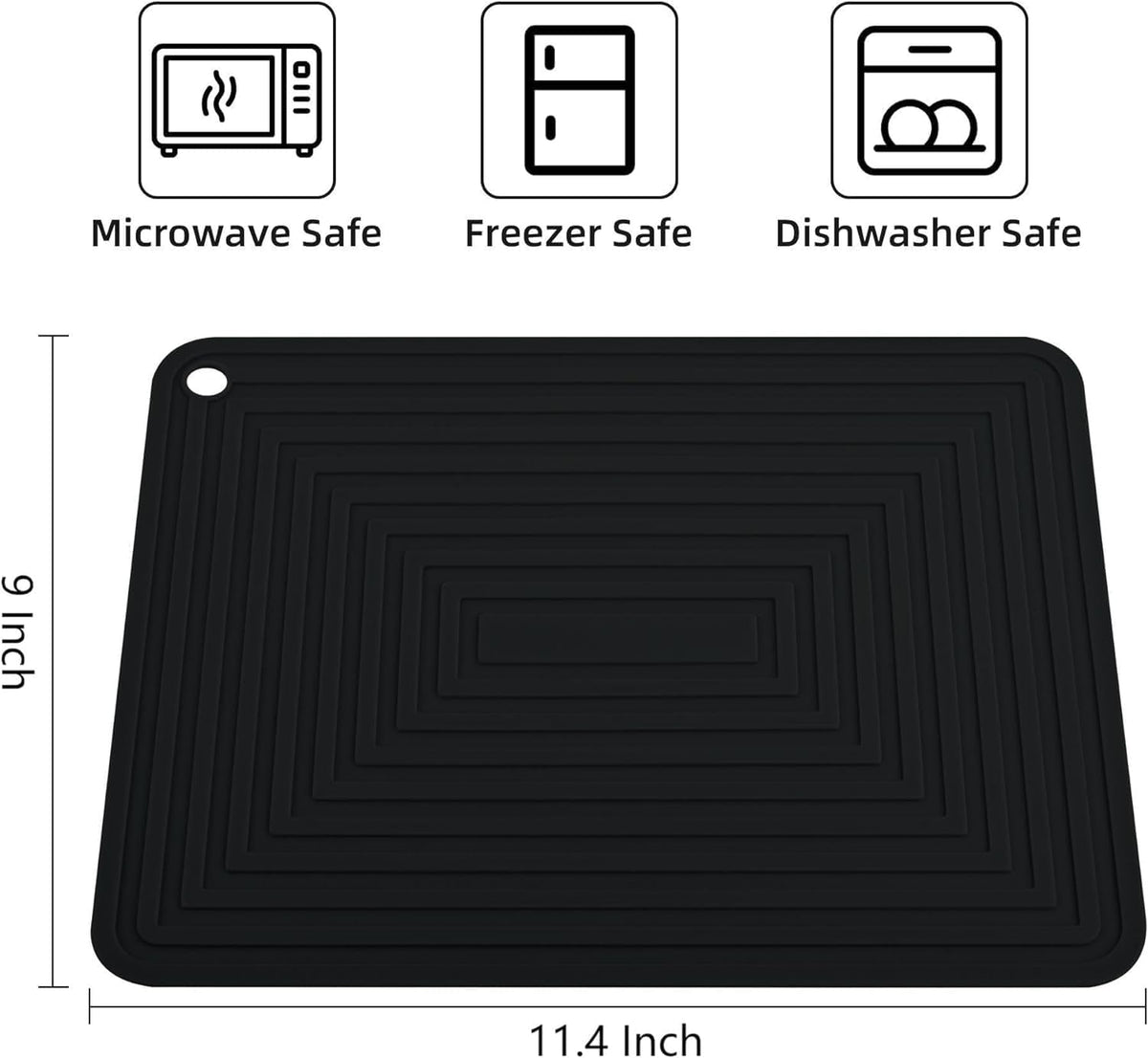Silicone Trivets Mats for Hot Pots & Pans & Dishes, Hot Pads for Kitchen, Multipurpose Heat Resistant Mat for Kitchen Counter, Durable & Flexible Silicone Pot Holder Set 2 Rectangular Purple
